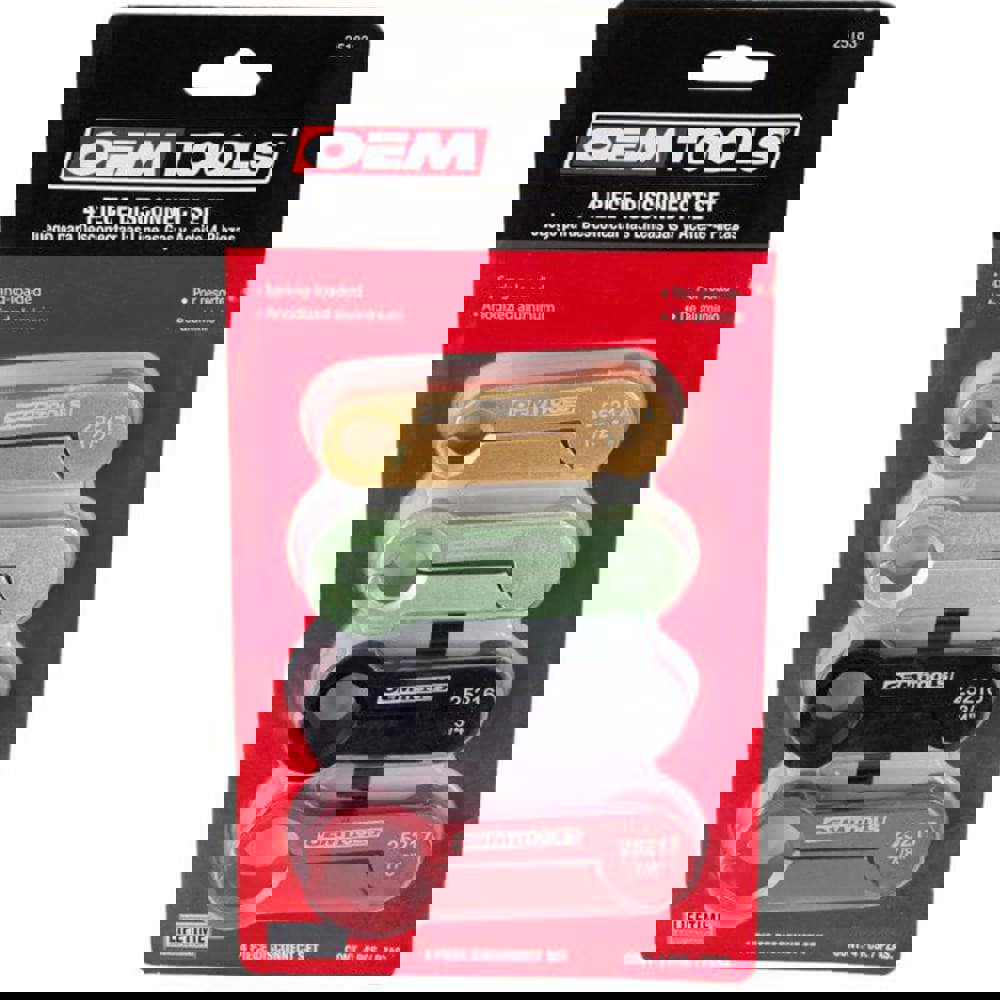 Automotive Hand Tools & Sets; Inside Diameter: 0.5; 0.625; 0.75; 0.875in ; Fractional Socket Size: 0.5; 0.625; 0.75; 0.875 in ; Includes: 1/2; 5/8; 3/4; 7/8 in Disconnect